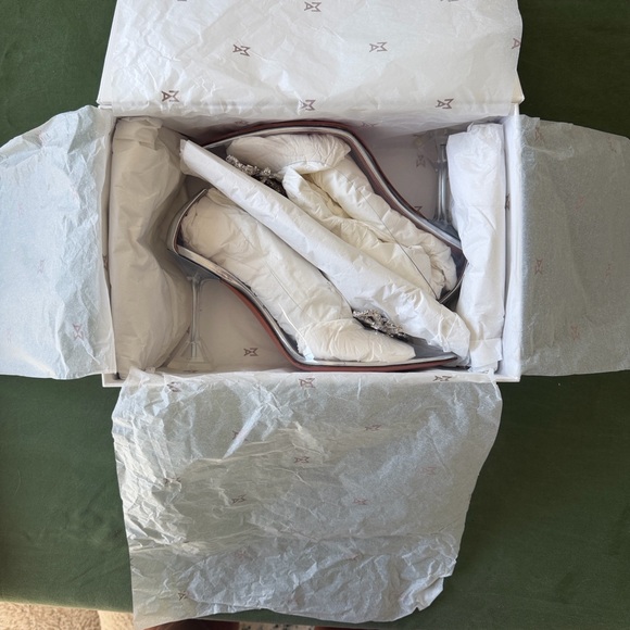 Amina Muaddi Rosie Glass Pump - like new with box and dust bag - Picture 4 of 7